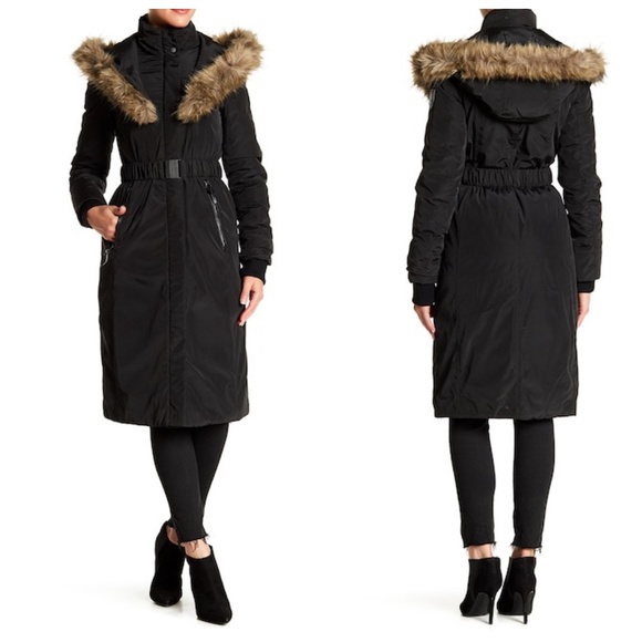RUDSAK Jackets & Blazers - Atelier Noir by Rudsak Faux Fur Trim Cameron Coat